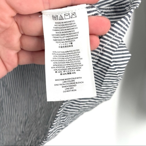 Michael Kors Striped Button Down Long Sleeve Shirt - Picture 6 of 6